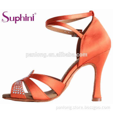 Latest Suphini Beautiful 10 Cm Latin Dance Shoes Orange